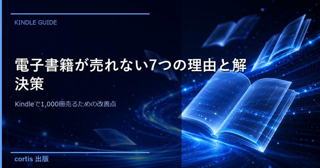 電子書籍が売れない7つの理由と解決策｜Kindleで1,000冊売るための改善点