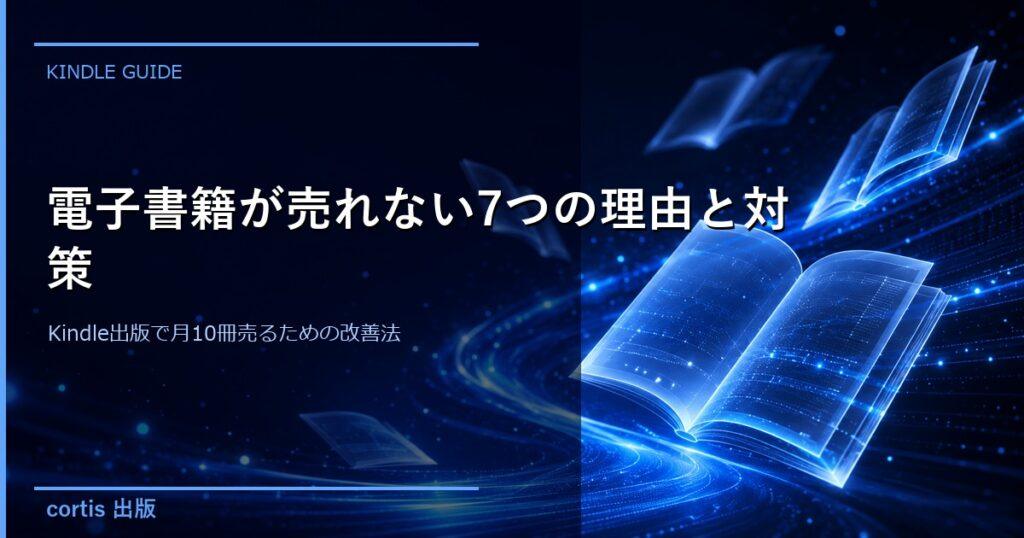 電子書籍が売れない7つの理由と対策｜Kindle出版で月10冊売るための改善法