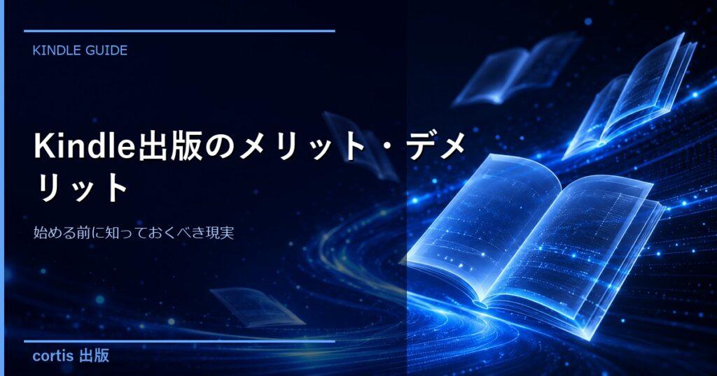 Kindle出版のメリット・デメリット｜始める前に知っておくべき現実
