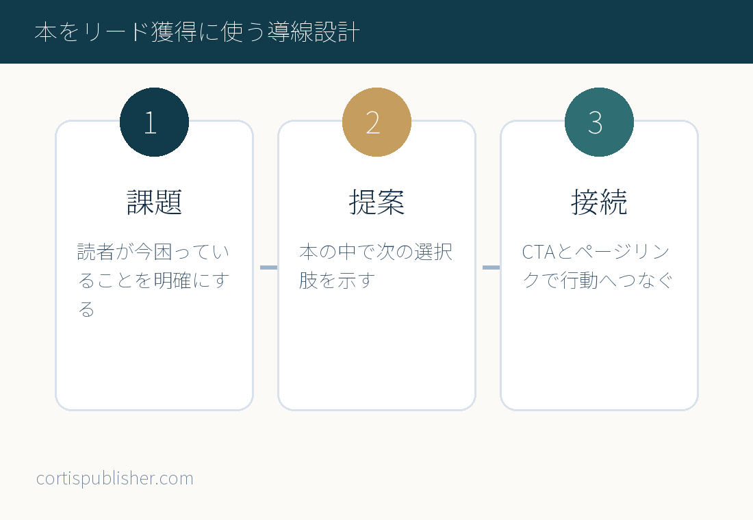 本をリード獲得に使う導線設計